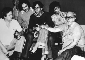Con Tom Jobim, Aloisio Oliveira, Toquinho, Edson Frederico y Miúcha, en 1977.
